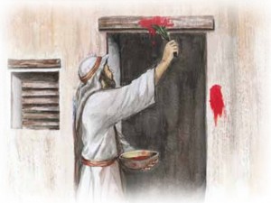 applying passover blood