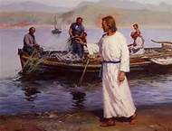 Jesus fishing image