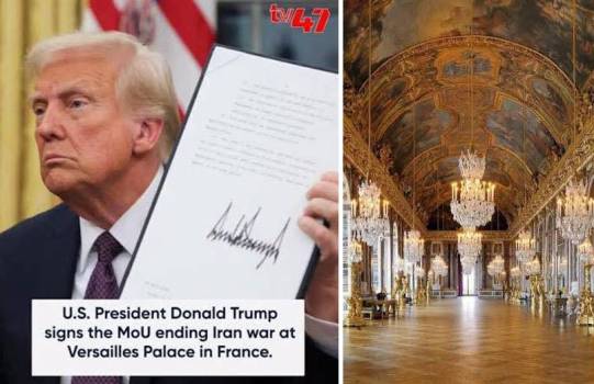 Trump and Versailles images. Trump image from BBC.com